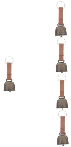 Zerodeko 5stücke Outdoor Anti-Lost Glocke Für Haustiere Einzigartige Camping-Bell Für Hunde Und Katzen Laut Und Praktisch Zum Training Und -projekten Antikgrün