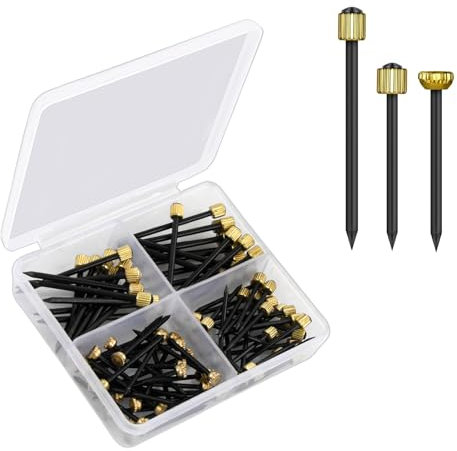 90 PCS Chiodi da Appendere per Immagini, 1,3/1,4/1,8 mm Chiodi da Muro Piccoli, Chiodi a Parete per Cornice, Unghie in Acciaio per Cornice Foto, Chiodi per Quadri Muro, Chiodini con Testa di Ottone