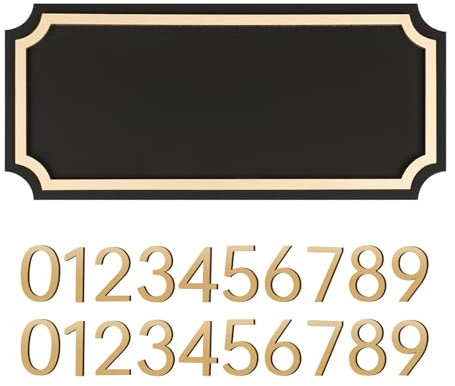 House Numbers for Outside, Address Plaques, Mailbox Numbers, Two Sets of Numbers from 0-9, Personalized Address Signs for House, Mailbox, Apartment, Office, Hotel, Classroom, Garden. Decorative