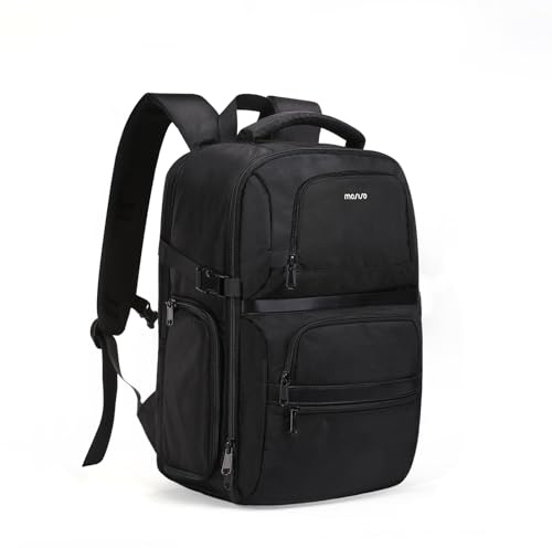 MOSISO Zaino Fotografico,Borsa Viaggio Fotocamera DSLR/SLR/Mirrorless con | Accesso Rapido Laterale E Scomparto Laptop 15-16 pollici&Rain Cover&3 Tasche Anteriori Compatibile con Canon/Nikon/Sony, Nero