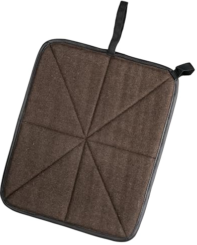 K & S Sitzkissen Ansitzkissen Jagd Outdoor Trekking Camping Thermo aus Loden, 40 x 32 cm, Braun