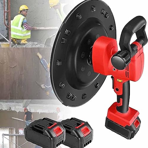 High-Efficiency Cement Wall Smoothing Machine - 1680W Handheld Wiper for Masons Plastering with Brushless Lithium Battery, Includes 1 Battery