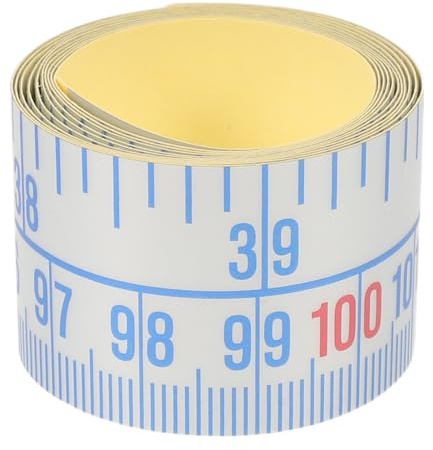 WOONEKY Sticky Backing Ruler Self Sticky Measuring Tape Measure Ruler Self-sticky Tape Measure Self-adhesive Useful Adhesive Self-adhesive