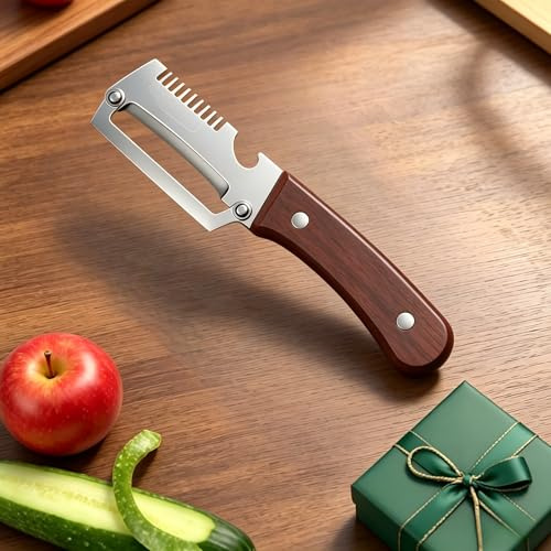 2-in-1 serrated peeling knife premium vegetable peeler, Pelador Multifuncional De Cocina, Pelador Herramienta De Frutas Antideslizante