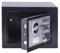 DONAU TECH - Caja fuerte digital (4,6 L, 23 x 17 x 17 cm, caja fuerte electrónica manual, con contraseña digital y 2 llaves de seguridad), color negro
