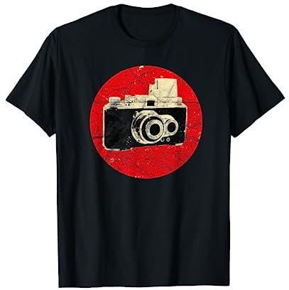 Vintage Japanese Analog Camera Photographer SLR Lens Retro T-Shirt