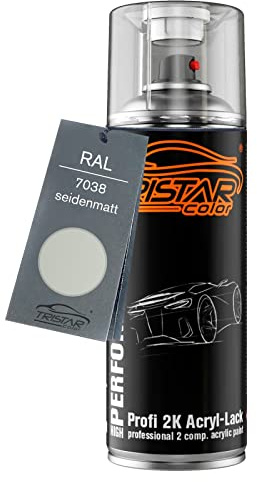 TRISTARcolor RAL 7038 Achatgrau seidenmatt 2K-Acryl-Lack Spraydose | Sprühdose 400 ml, schnelltrocknend