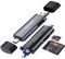 SD Kartenleser, VKUSRA Multi-Stecker USB 3.0/USB C/Micro USB Kartenlesegerät with USB C Port Datenübertragung, Aluminium SD Card Reader für SD/MMC/Micro SD/TF/SDXC/SDHC/Micro SDHC/Micro SDXC