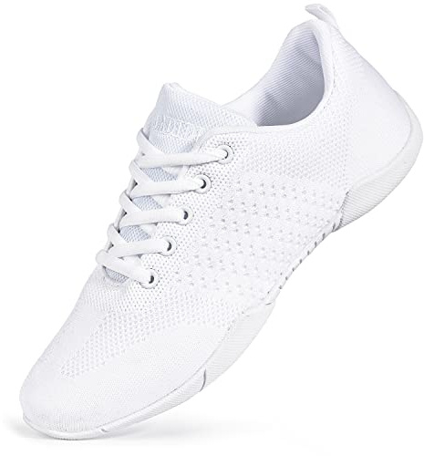 CADIDL Cheer Shoes Women White Cheerleading Shoes for Girls & Youth 8 (M) US