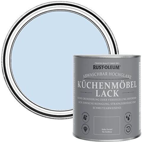 Rust-Oleum Küchenmöbellack im Hochglanz - Finish - Taubenblau 750ml