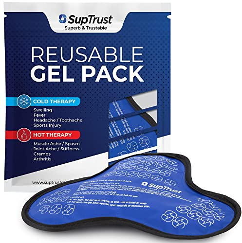 Shoulder Ice Pack for Injuries Reusable: Cold/Hot Therapy Wrap for Rotator Cuff Injuries, Bursitis & Swelling - Gel Ice Pack Reusable Compatible with Suptrust Shoulder Brace for Women and Men