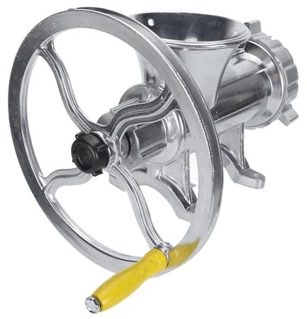 Picadora de Carne Manual Multifuncional, Picadora Rápida de Salchichas de Acero Inoxidable con Espesor Ajustable, Motor Eficiente, Segura y Duradera, Fácil de Limpiar y