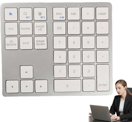 tastiera wireless, tastiera meccanica compatta, tastiera portatile a 35 tasti, tastiera wireless tascabile, tastiera compatta silenziosa, tastiera da gioco wireless per PC personali digitazione | tasti, tastiera wireless tascabile, tastiera compatta silenziosa, tastiera da wireless per PC personali digitazione