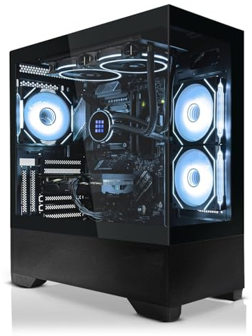 SYSTEMTREFF High-End Gaming PC AMD Ryzen 7 7700 8x5.3GHz | Nvidia RTX 5080 16GB DX12 | 2TB M.2 NVMe | 32GB DDR5 RAM | Windows 11 | WLAN Desktop Computer Rechner für Gamer, Zocker & Streamer