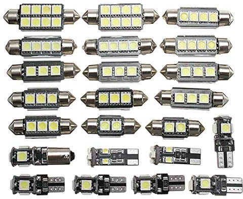 melairo 23 Piezas LED Kit de Bombilla para LáMpara de MatríCula de CúPula de Luz Interior para AutomóVil