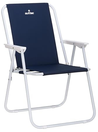 Outtec® Kampingstuhl - Angelstuhl, Klappstuhl, Faltbar, Oxford 600D Material, Stahl Gestell, Wetterbeständig, bis 100 kg