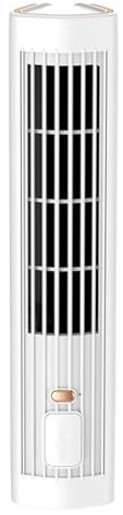 TONSTE Ventilador de Sobremesa 2 en 1 Ventilador de Pie Portátil Sin Aspas 3 Modos de Viento Ventiladores de Torre Recargables para el Hogar, Uso Residencial(Weiß)