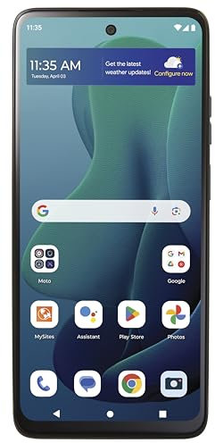 Tracfone, Motorola Moto g 5G 2024, 128GB, Prepaid Smartphone, Gray, 50MP Camera, Locked
