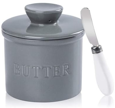 Burriere Portaburro in porcellana originale coccio for burro con coltello for portaburro da banco con coperchio contenitore for burro in ceramica Accessorio da cucina