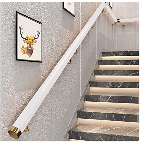 Rutschfeste PVC-Handlauf-Stützstange, Wandmontage, Treppengeländer-Set für ältere oder behinderte Menschen, 6 m lang, goldfarben