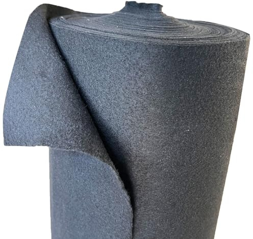 ASF Geotessile 120g/m² 50m x 1m | Telo da Giardino Anti-Erbacce, Drenaggio e Filtrazione, Sottofondo per Ghiaia, Vialetto