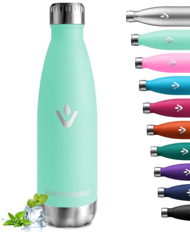 Gourde Inox 750ml, Réutilisable, Bouteille Métal sans BPA, Étanche, Bouteille d'eau Acier Inoxydable à Double Paroi, Gourde Isotherme Portable pour Enfant, Sport, Bureau, École, Voyages, Outdoor
