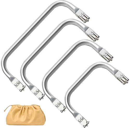 Menibeuty 4Pcs Cierres Tipo U Asas Para Bolsos Crochet, Monederos Metalicas, Cierre Bolsos Crochet, DIY Cierre Bolso para Fabricación de Hacer Monedero, Neceser