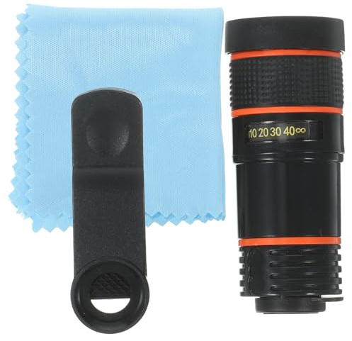 MUELODSIC Lente Telefoto para Móvil con Zoom Lente Macro Multifunción Compatible con Smartphones y Cámaras Material Duradero Gran Ángulo y Alta Resolución