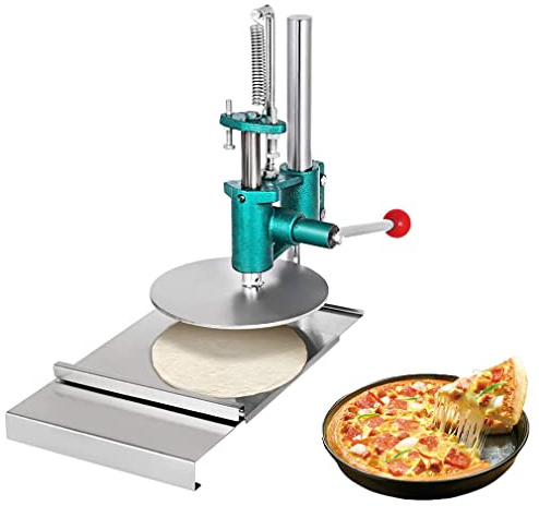 Máquina de prensa de masa de pizza, máquina manual de repostería para láminas de masa de pizza y corteza de pastel, ideal para uso doméstico y comercial