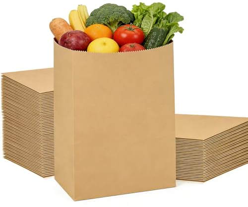 100 bolsas papel kraft marrón de 18 x 11 x 32 cm para pan | bolsas de papel kraft,bolsas de papel
