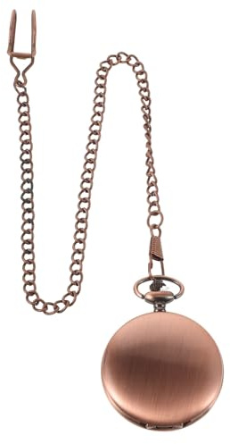 COOLHIYA Fickur med kedja - Quartz fickur med arabisk siffra för män och kvinnor Vintage halsbandsstil för bröllop och födelsedag