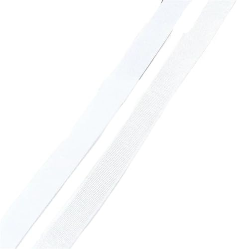 Cinta Elastica Costura Bandas elásticas de 5 metros for correas sujetador, 6-25mm, cinturón hombro goma elástica, ropa interior, cinta primavera, suministros costura(White,8mm)