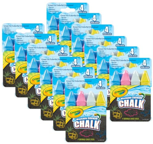 CRAYOLA Sidewalk Chalk -4/Pkg