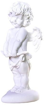 LIOOBO Sandstein Engel Statue Cherub Engel Figur Skulptur Vintage Tabelle Ornament Dekoration für Home Office Outdoor Garten Hochzeit Valentin Geburtstag Stil 3