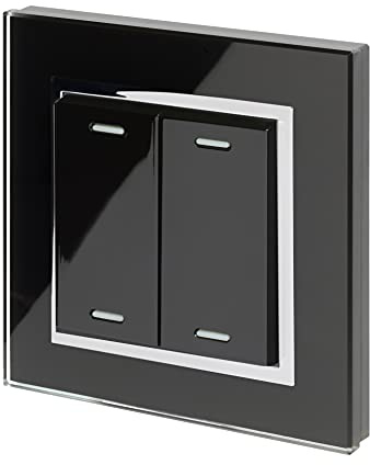 Retrotouch Friends of Hue Interrupteur intelligent Noir avec garniture chromée