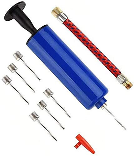 GIVBRO Inflator Ballpumpe mit Nadelstifte Ventil Adapter Set für Fußball Basketball Volleyball, Yoga Ball und Luftballons Zubehör