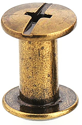 (20pcs) Brass Plated Butt Lock Belt Buckle Long Ten Letter Rivets M5x18mm, for Fasteners Maintenance Copper Electronic workbenches Mechanical Shafts.