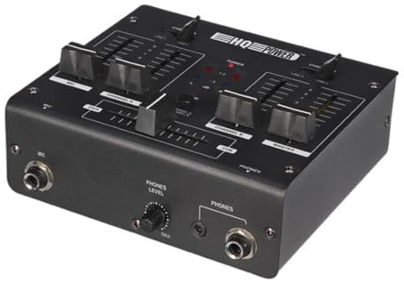 HQ-Power Mesa DE Mezclas DE 2 Canales con 2 ENTRADAS USB