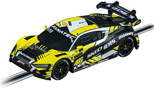 Carrera GO!!! 20064230 Audi R8 LMS GT3 Slotbil i skala 1:43, Officiell licens för en äkta racingkänsla, perfekt för barn från 6 år, Ready to Race, raceaction hemma