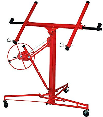 Joparri XXL Plattenheber für Rigipsplatten max 290cm Lastarmbreite und 70 kg Traglast,140-350cm Arbeitshöhe höhenverstellbar