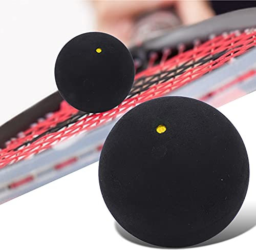 Wettkampf-Trainings-Squashbälle mit Strapazierfähigem Gummi und Hervorragender Elastizität, Weiches Gefühl für Anfänger, Geringe Vibration, 37 Mm Durchmesser, 25 G Gewicht,