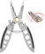 18,5cm Polyvalent Pince à Dénuder, 4 en 1 Outils de Dénudage Professionnel Pince à Dégainer Coupe-Fil pour Couper Dénuder Sertir Refendre