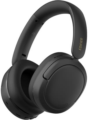 Edifier W800BT SE Wireless Over-Ear Bluetooth 5.4 Headphones - AI Call Noise Cancellation - 45H Playtime - Fast Charging - AAC Codec - Dual Device- Game Mode - Foldable - Black