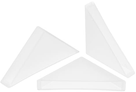 QUARKZMAN 50pz Proteggi Angoli in Plastica 6x50mm Cuscino per Paraspigoli in Vetro a Forma ad Angolo Retto per Protezione degli Angoli Vetro, Specchio, Piastrelle, Bianco