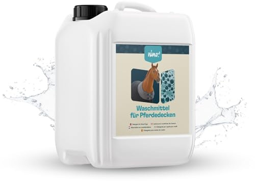 nimo® Waschmittel für Pferdedecken | ohne Duftstoffe & Farbstoffe | für für atmungsaktive Synthetik- und Baumwolldecken | entfernt Kot- & Urinflecken