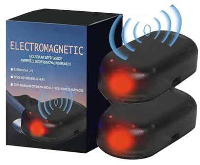 LUCKKY Auto Enteiser Tragbare Kinetische Molekularheizung, Mikrowellen Molekular Enteisung Instrument, Elektromagnetische molekulare Interferenz Frostschutzmittel Schneeräumungswerkzeug (2PCS)