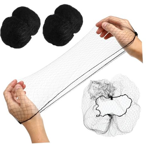 WEKADRIN 100stücke Unsichtbares Haarnetz Elastisches Feines Mesh Für Perücken Ballett Dutt Damen Und Lebensmittelindustrie Atmungsaktiv Komfortabel Verpackt