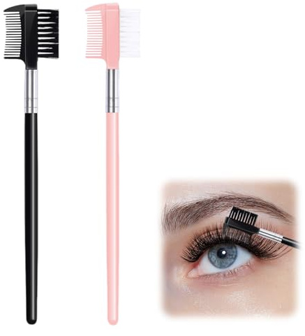 2 Stück Wimpernkamm,Augenbrauen Bürste Wimpernbürste,Augenbrauenbürste Brow Wimpern Bürste,Augenbrauenkamm Tool Wimpern Kamm Damen,Augenbrauen Kamm Augenbrauenbürstchen,Wimperntrenner Brushes