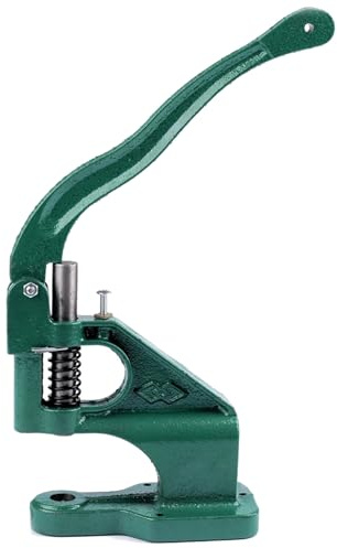 cyclingcolors 1x Remachadora de Ojales Prensa manual para ojales sin esfuerzo M8 para coser lonas pósteres carpas reparación bricolaje color verde