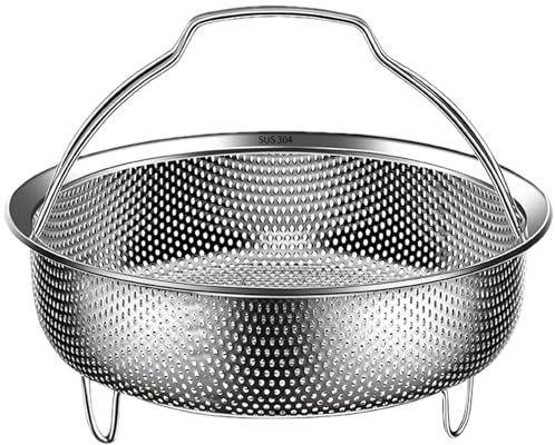 Zahoken Panier Vapeur En Métal, Panier Vapeur En Acier Inoxydable, Pot Insert Paniers Vapeurs Laveuse À Riz, Passoire De Paniers De Cuisson À Vapeurs Étanche, Pour Cuisson Des Légumes Et Des Aliments